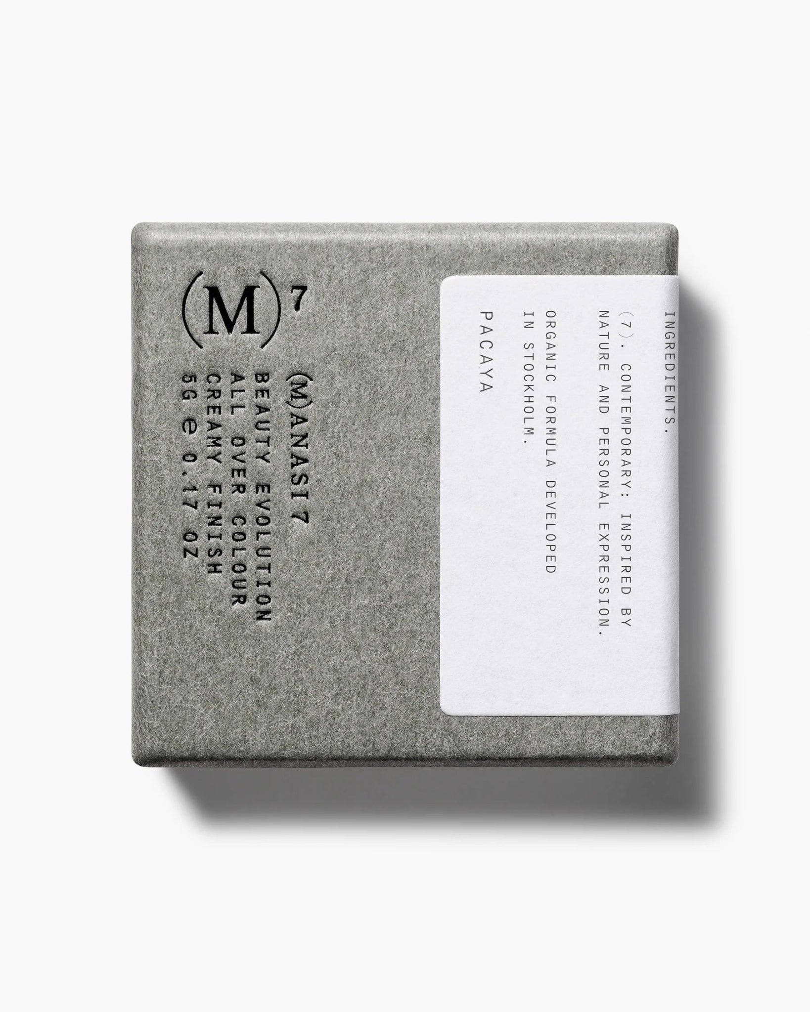 MANASI 7 All Over Colour Pacaya packaging organic multi-use cream colour