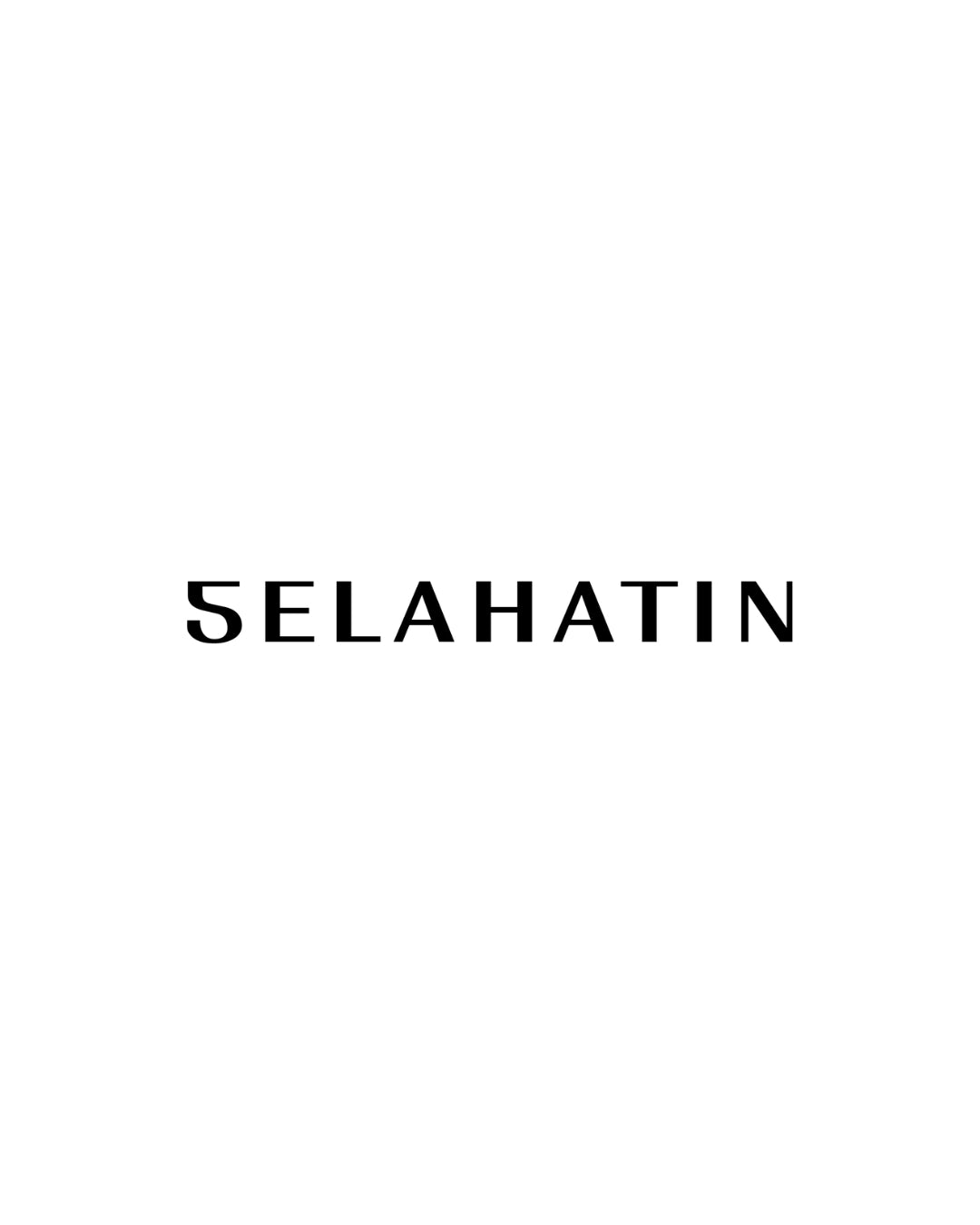 Selahatin brand logo in minimalist typography, showcasing clean, contemporary design with bold letterforms