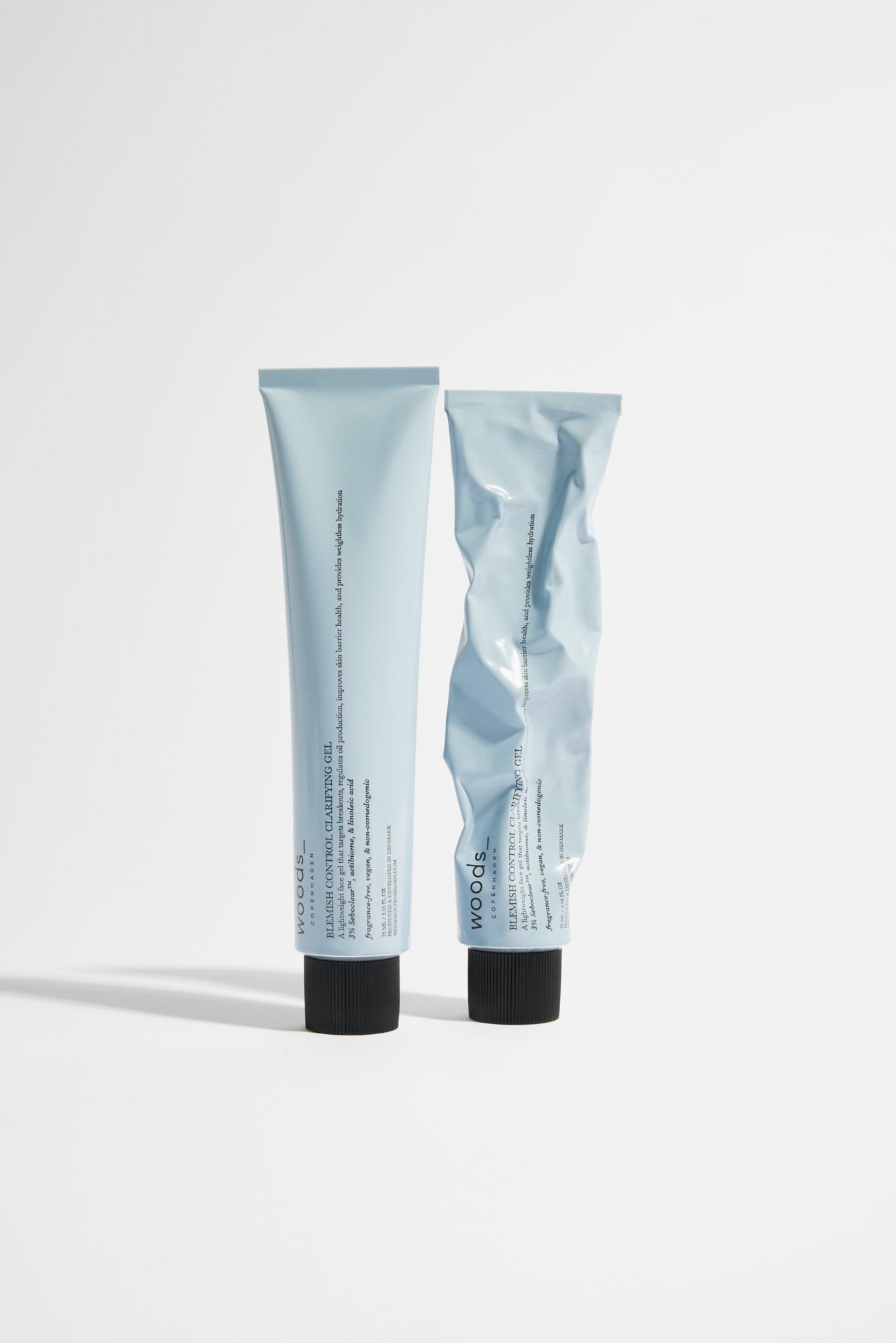 WOODS COPENHAGEN Blemish Control Clarifying Gel gel texture seboclear actibiome ingredients clean skincare