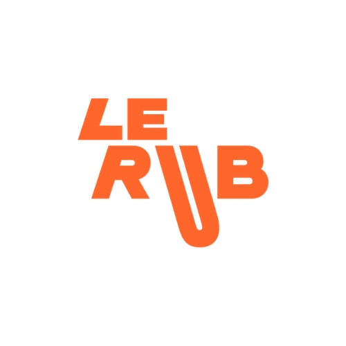 Le Rub logo minimalist organic skincare brand identity clean beauty design