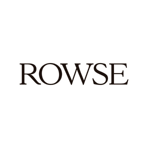 ROWSE logo organic typography skincare brand identity clean beauty design